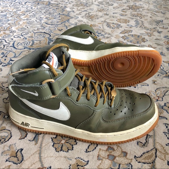 green and gold air force ones